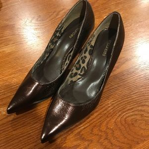 Maurices Bronze Point Toe Pumps